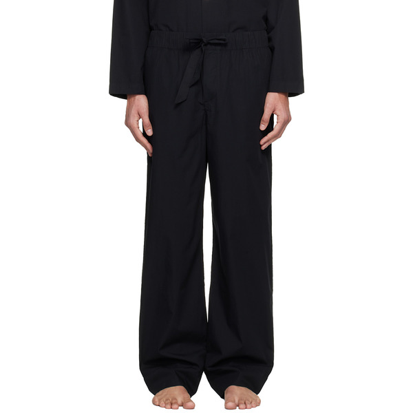  Tekla Black Poplin Pyjama Pants 