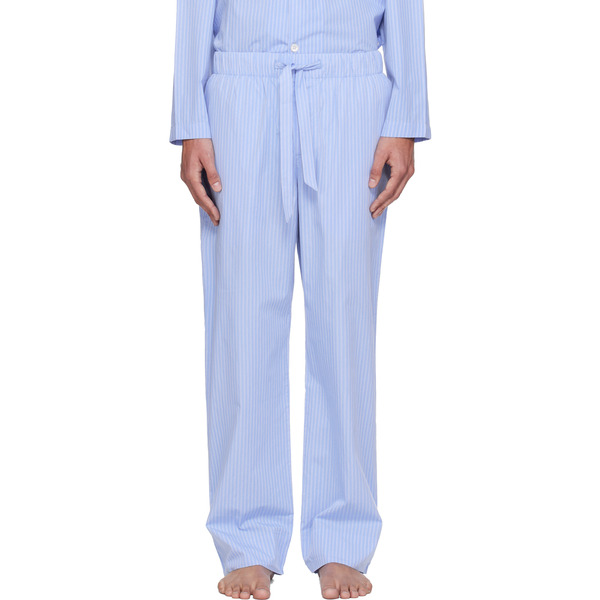  Tekla Blue Poplin Pyjama Pants 