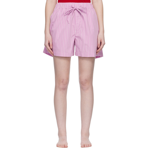  Tekla Pink Poplin Pyjama Shorts 