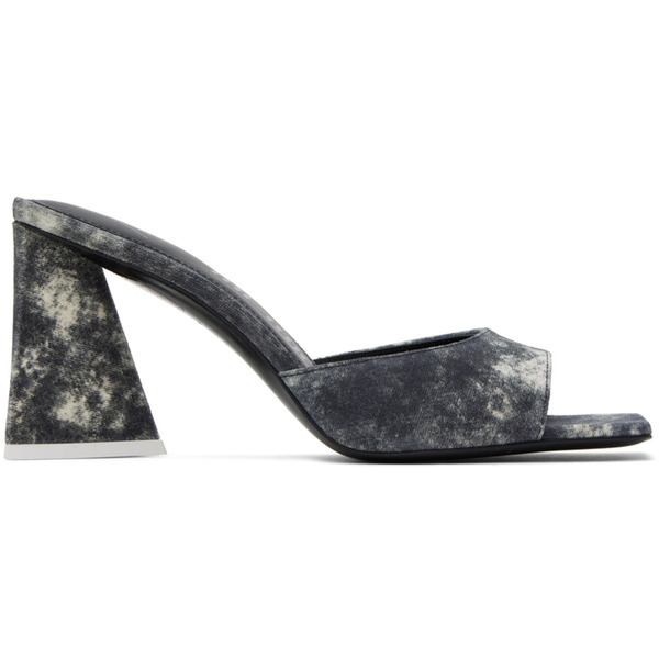  The Attico Gray Mini Devon Mules 