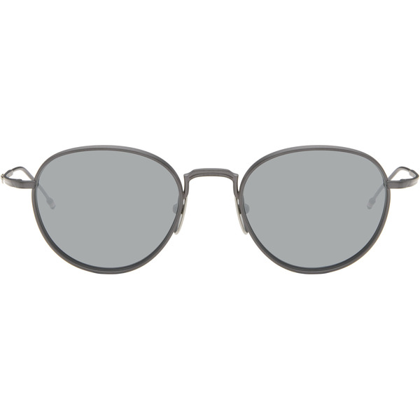  Thom Browne Gray Titanium Round Sunglasses 