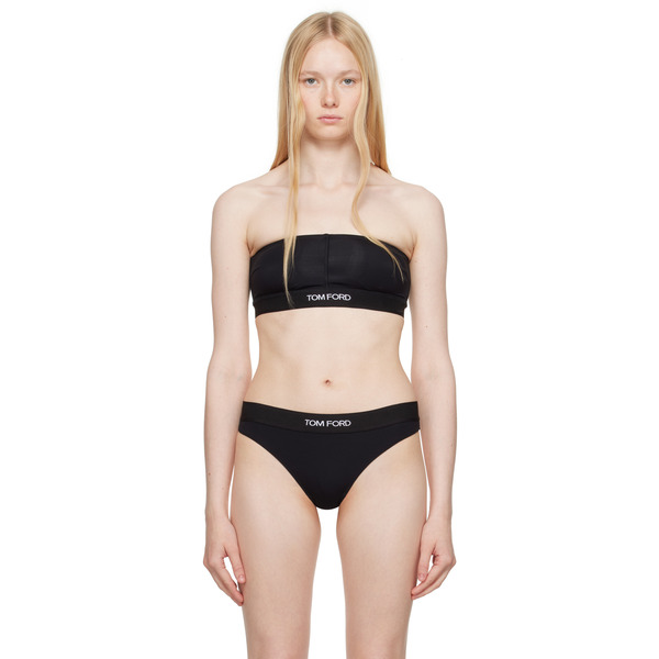  Tom Ford Black Modal Signature Bandeau Bra 