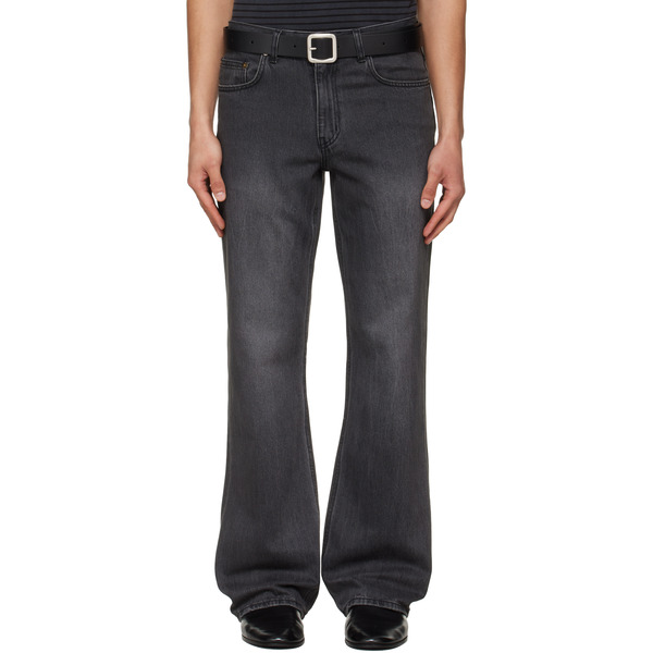 Tonywack Black Flared-leg Distressed Jeans 