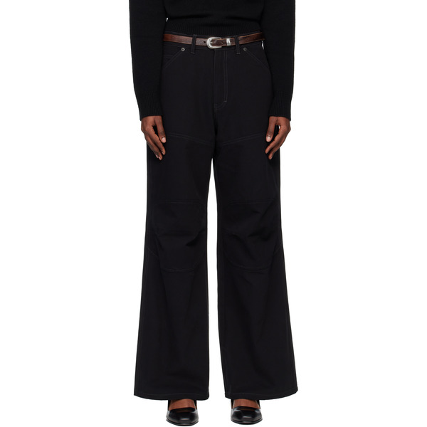  Tonywack Black Oversized Wide-leg Denim Jeans 