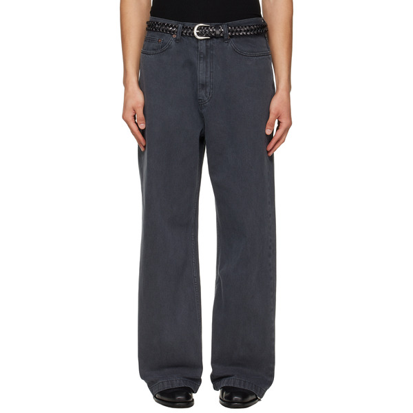 Tonywack Gray Wide-leg Jeans 
