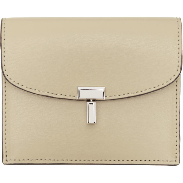  Toteme Beige T-lock Leather Card Holder 