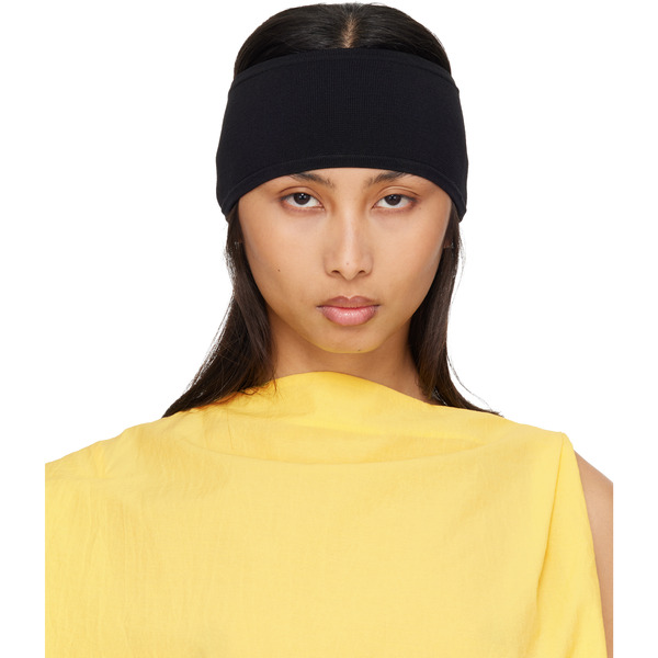  Toteme Black Compact Knit Headband 