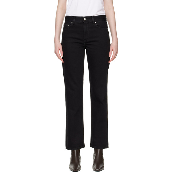  Toteme Black Low Straight Jeans 