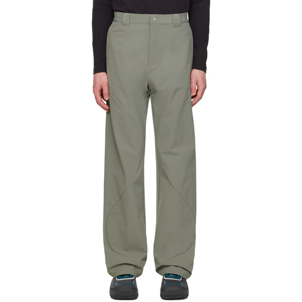  Uncertain Factor Khaki Roll Trousers 