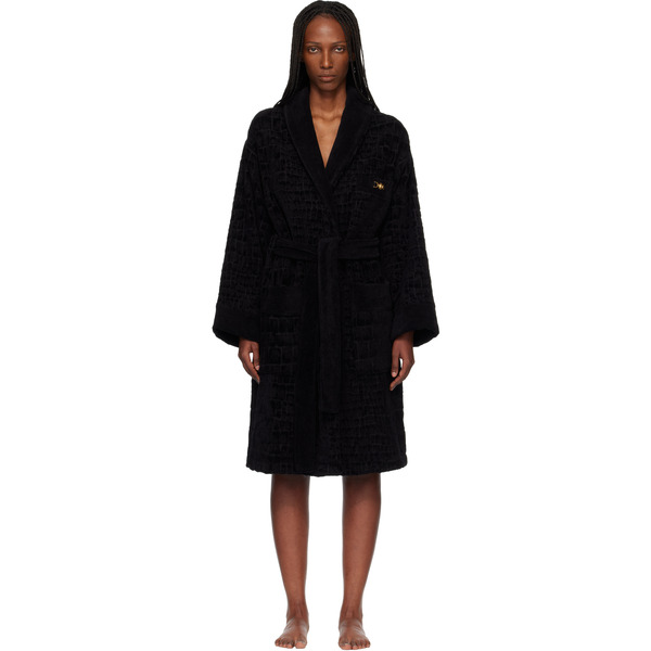  Versace Black Icon Bathrobe 