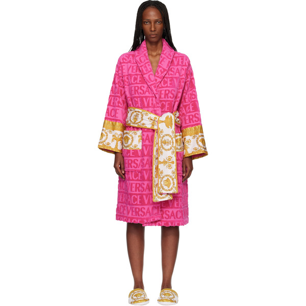  Versace Pink 'i Heart Baroque' Bathrobe 