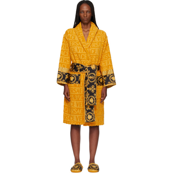  Versace Yellow 'i Heart Baroque' Bathrobe 