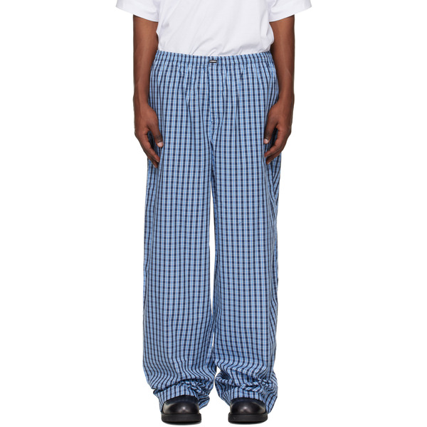  Vetements Blue Check Pyjama Pants 