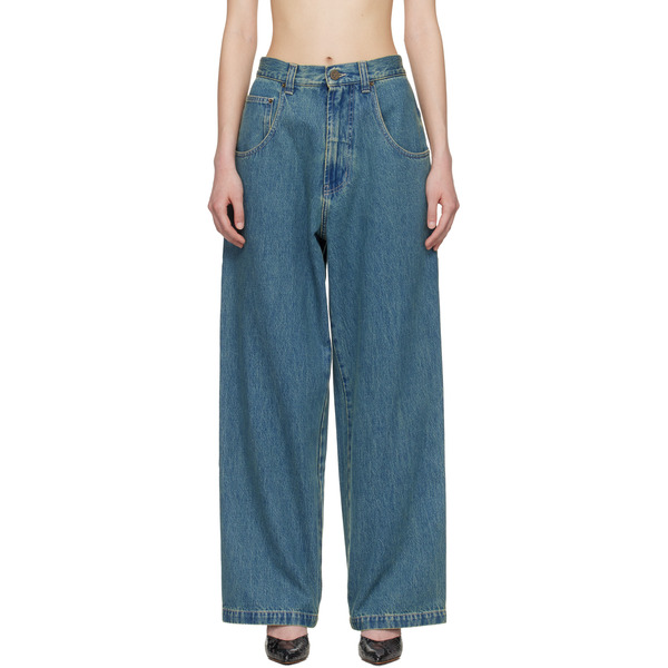  Vetements Blue Hip-hop Jeans 