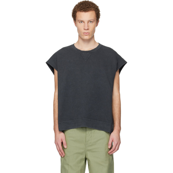  Visvim Black Mondo S/l Dmgd Sweatshirt 
