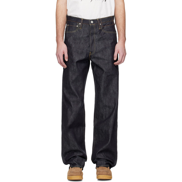  Visvim Navy Social Sculpture 01 Ex Wd Unwashed Jeans 