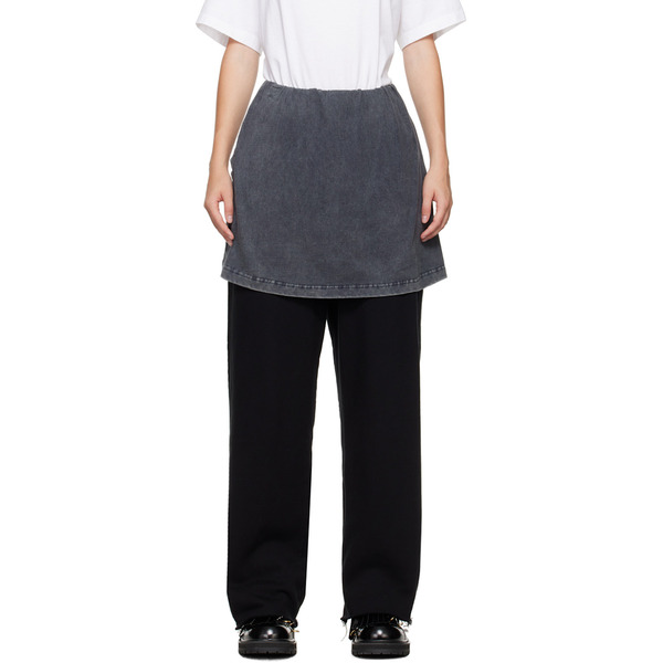  We11done Black Layered Lounge Pants 
