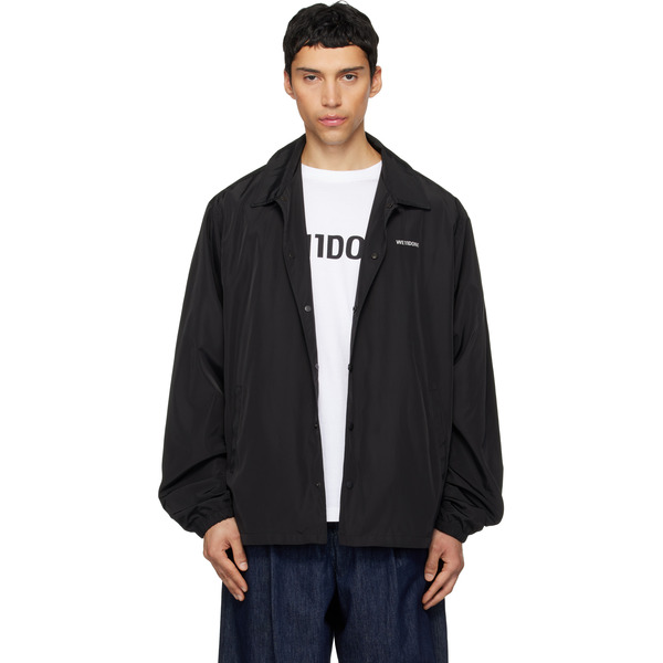  We11done Black Logo Coach Jacket 