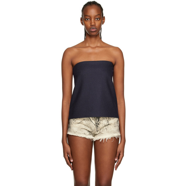  We11done Navy Tube Top 