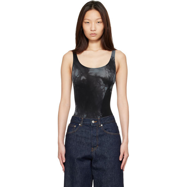  Wolford Black Ink Fatal String Bodysuit 