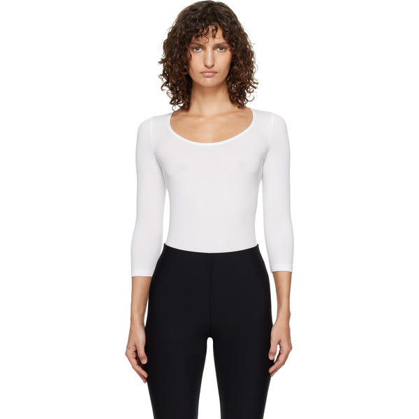  Wolford White Tokio String Bodysuit 