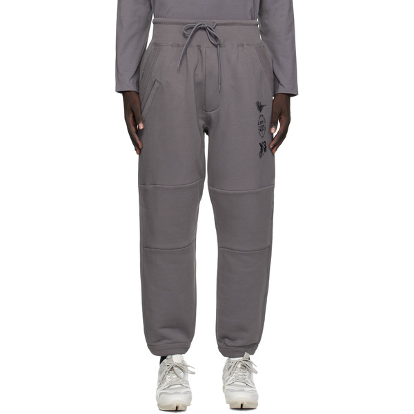  Y-3 Gray Cuffed Track Pants 