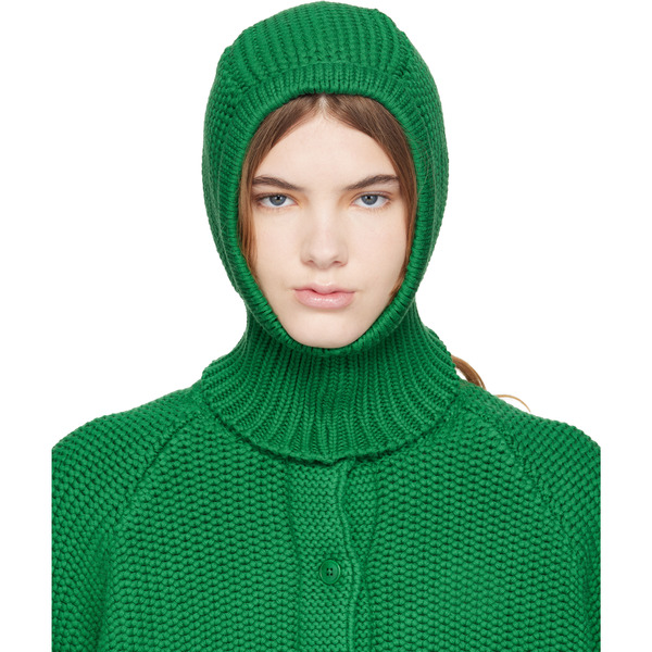 Ymc Green Cotton Balaclava 