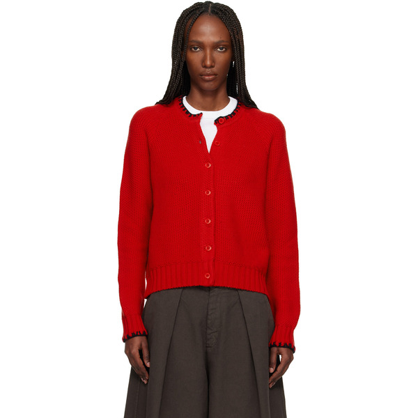  Ymc Red Lotus Cardigan 