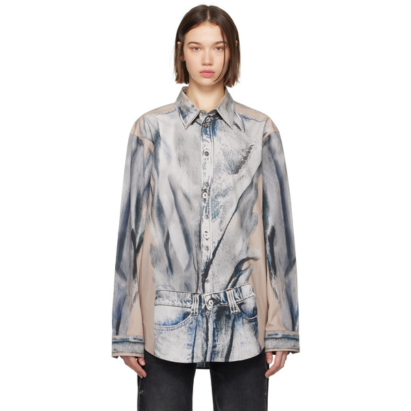  Y/project Beige Trompe L'oeil Shirt 