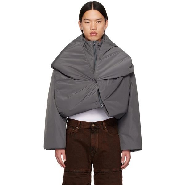  Y/project Gray Snap Off Jacket 