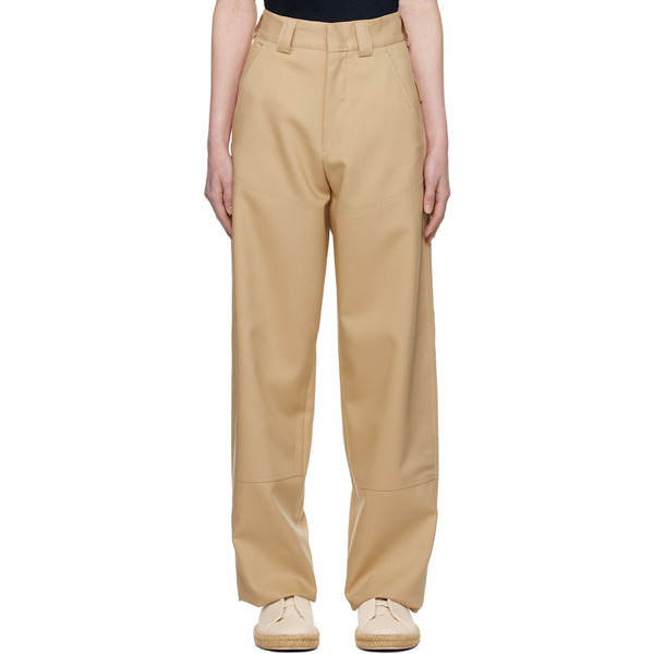  Zegna Beige Workwear Trousers 