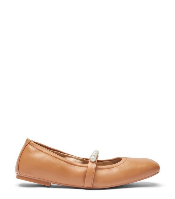  Stuart Weitzman Goldie Ballet Flat - Mujer  Marrón Claro 39 
