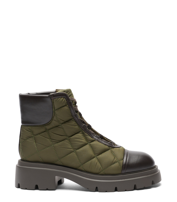  Stuart Weitzman Hudson Quilted Hiker Bootie - Mujer Botas Y Botines Olive/ebony 37.5 
