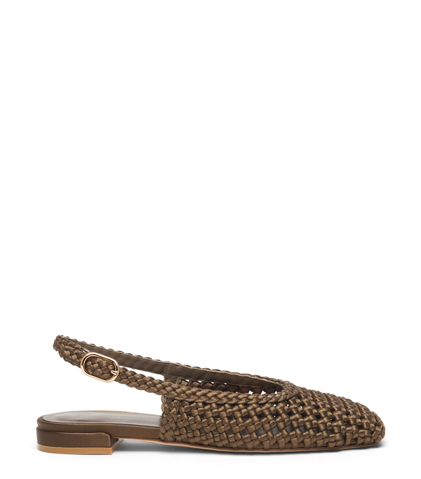  Stuart Weitzman Marina Slingback - Mujer Slingback Golden Olive 38.5 