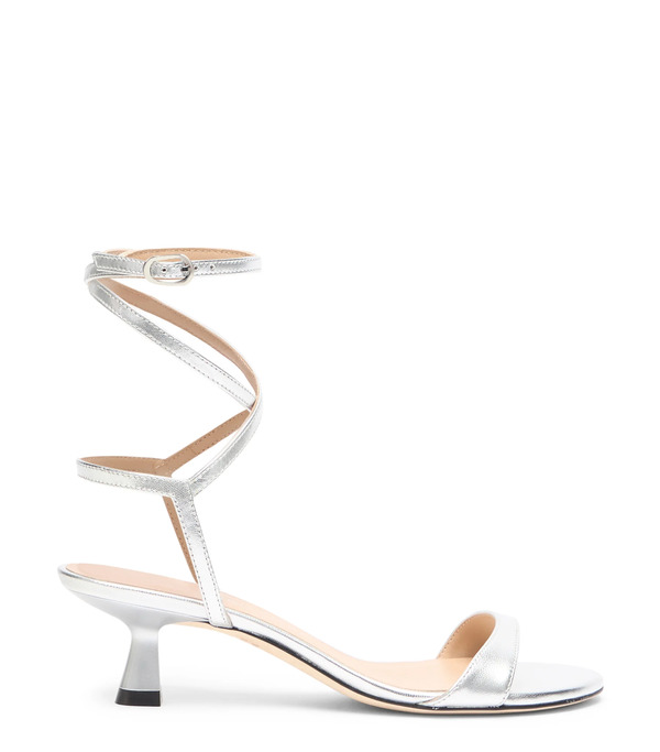  Stuart Weitzman Nudist Wrap 50 - Mujer  Silver 36 