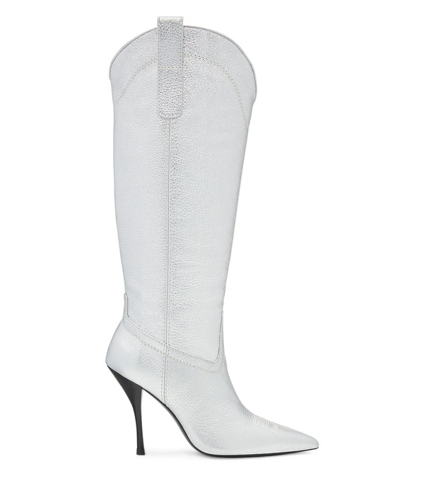  Stuart Weitzman Outwest 100 Boot - Mujer  Plateado 38.5 