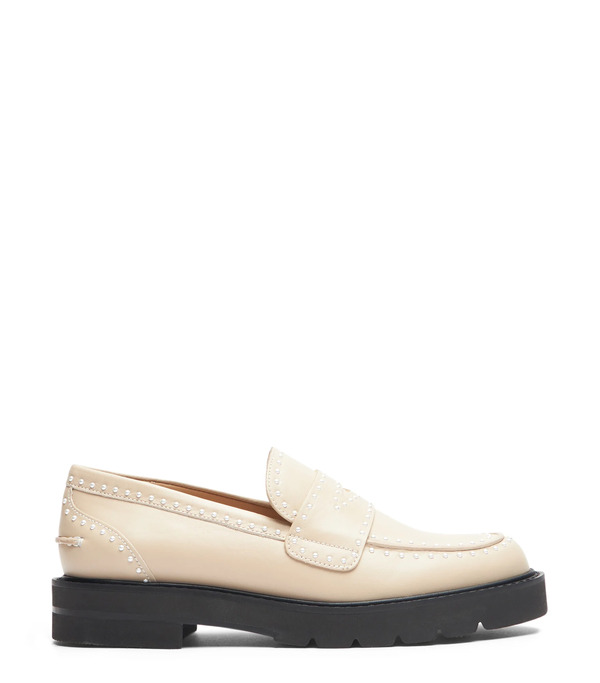  Stuart Weitzman Parker Lift Mini Pearl Loafer - Mujer  Duna 41 