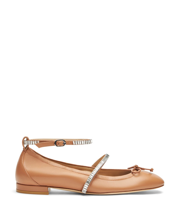  Stuart Weitzman Stefanie Ballet Flat - Mujer  Bronceado/claro 39.5 