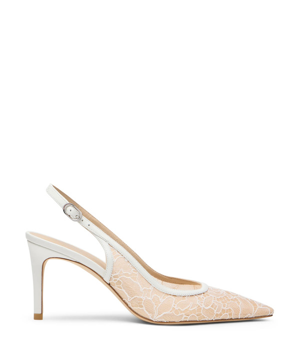  Stuart Weitzman Stuart Power Slingback 75 - Mujer  Blanco/beige/blanco 38.5 