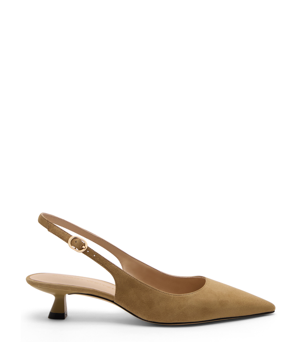  Stuart Weitzman Stuart Sculpt Slingback 35 - Mujer Slingback Golden Olive 40 