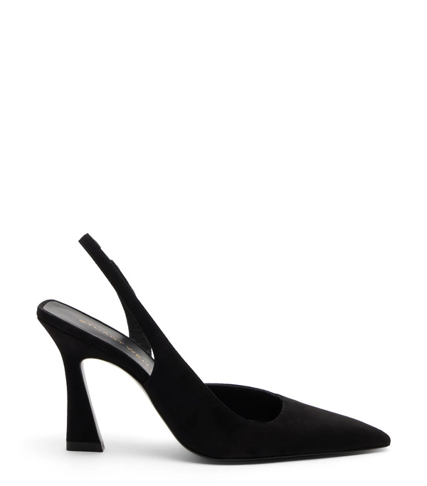  Stuart Weitzman Vinnie 85 Dorsay Slingback - Mujer Slingback Black 41 