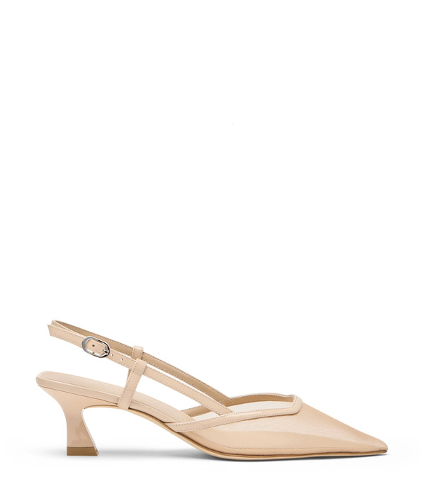  Stuart Weitzman Vinnie 50 Slingback - Mujer Slingback Beige/barely Beige 39.5 