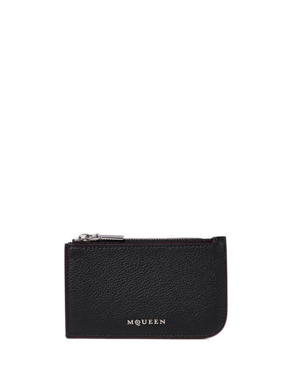  Alexander Mcqueen Alexander Mcqueen Sling Leather Card Case 