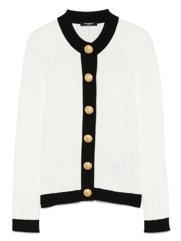 Balmain Balmain Knitted Crewneck Cardigan 