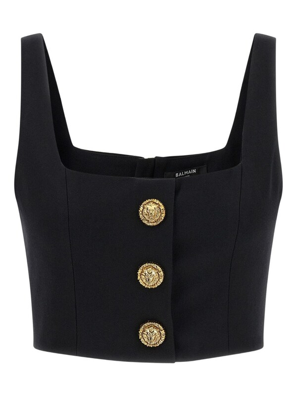  Balmain Balmain Wool Brassiere Top 