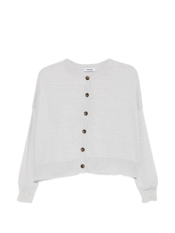  Base Base Linen And Cotton Blend Cardigan 