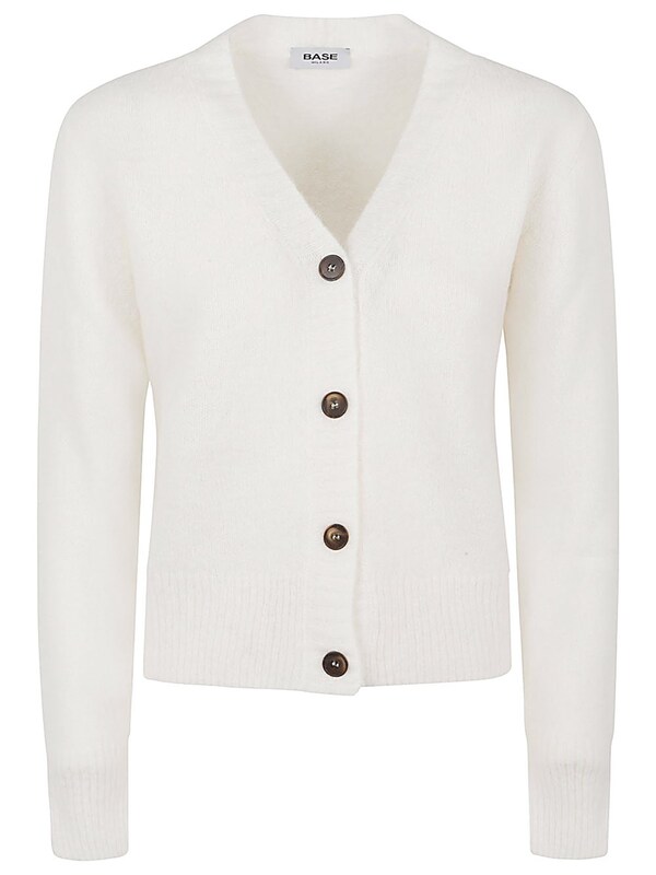  Base Base Wool V-necked Cardigan 