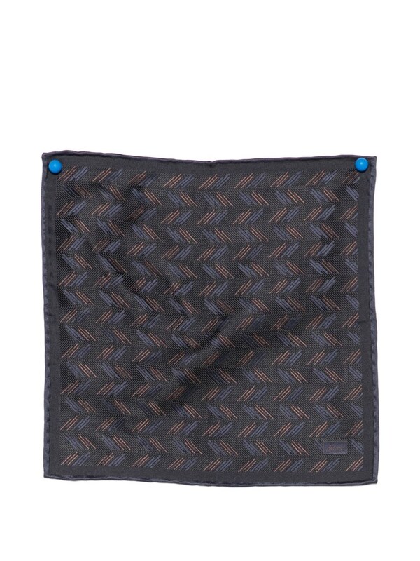  Brioni Brioni Printed Pocket Square 
