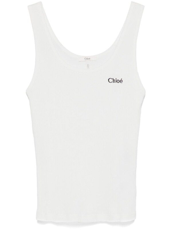 Chloé Chloé Logo Cotton Top 