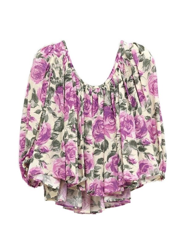  Chloé Chloé Printed Silk Top 